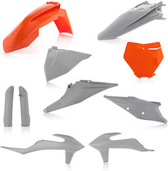 Set Piese De Motocicletă Din Plastic Acerbis Ktm Sx125/250 19-22 Sx-f250 350 450 19-22 Gri Portocaliu