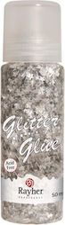 Glitzer Kleber Weltraum Silber 50ml