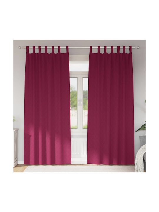 vidaXL vidaXL Vorhänge Fenster mit Obere Registerkarte Rote 140x260cm