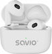 Savio TWS-01 PRO In-ear Bluetooth Handsfree Earphones with Charging Case White