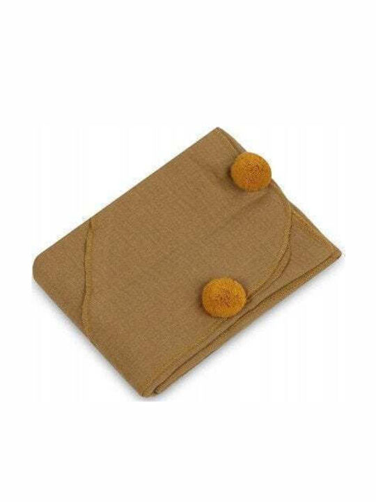 Sensillo Baby Hooded Towel Brown 75x75cm