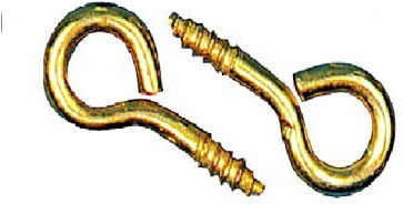 Σετ 24tem Γαντζακια Βιδωτα Χρυσα 8x3mm Ring