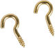 Set 24 Stück Schraubbefestigte Goldene Haken 15mm