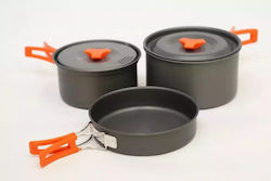 Vango Hard Anodised Комплект Съдове за Готвене за 2 Души Grey