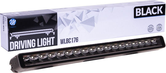 M-tech Car Headlight Driving Light Black Series 18x5w LED 12-48v 90w 5,700k 7,560lm 2 Uses 534x54x58mm Mtech 1 Piece Wlbc176/mt