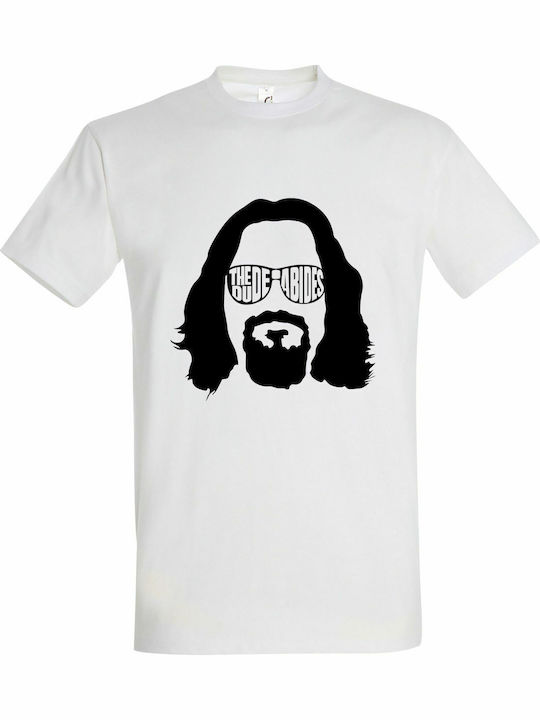 Tshirt Unisex " Dudes Abides Big Lebowski" White