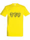 Tricou Unisex Greci Filosofi Cu Rayban Culoare Full Face Galben
