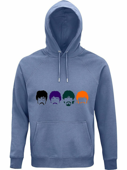 Hoodie Unisex Organic " Beatles Band Multicolor...