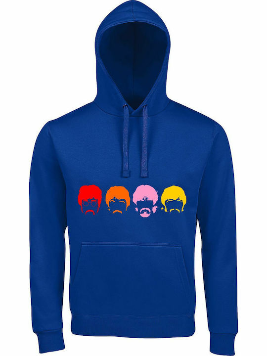 Hoodie Unisex " Beatles Band Multicolor Music" ...