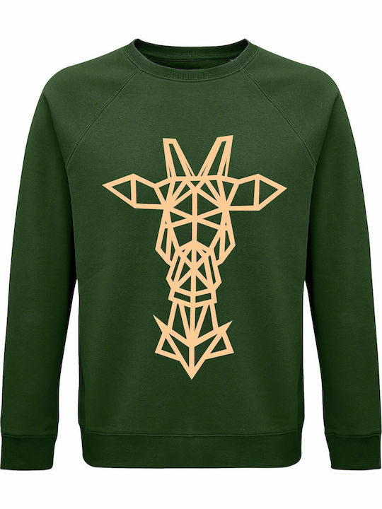 Sweatshirt Unisex Organic " Reindeer Origami " ...