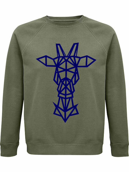 Sweatshirt Unisex Organic " Reindeer Origami " ...