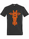 T-shirt Unisex " Reindeer Origami " Dark Grey