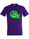 Unisex T-Shirt "Λεξ Simpsons Bart Graffiti" Dunkles Lila