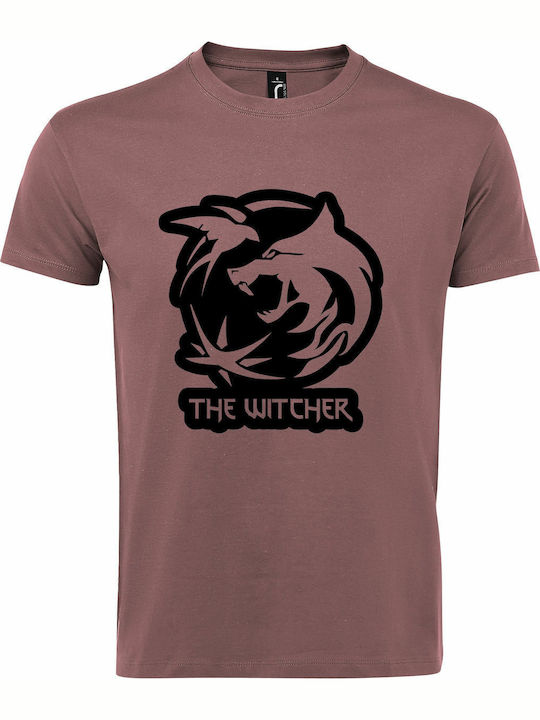 T-shirt Unisex " Witcher Logo " Ancient Pink