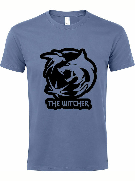 T-shirt Unisex " Witcher Logo " Blue
