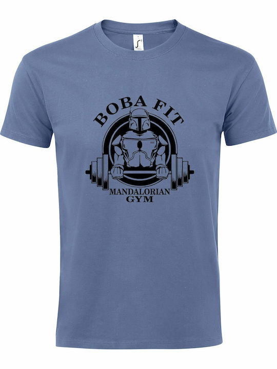 Unisex T-shirt Boba Fit Mandalorian Gym Krieg d...