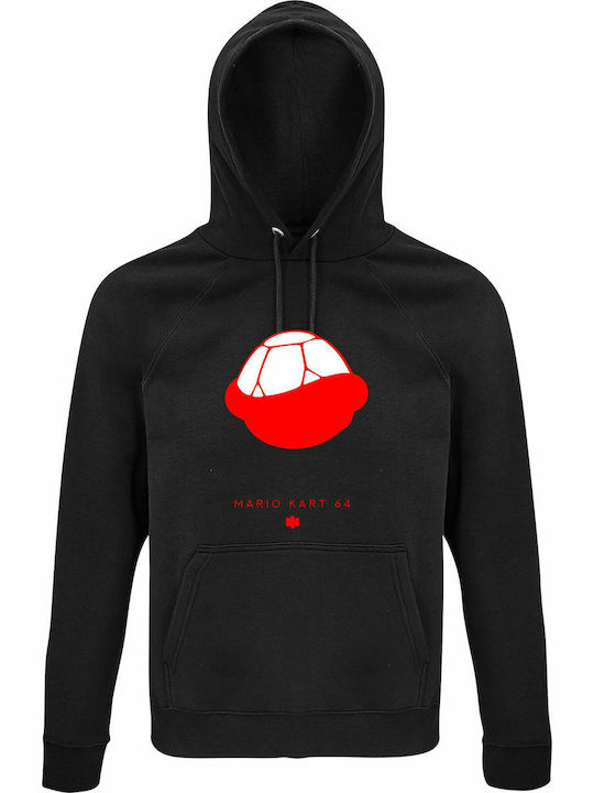 Hoodie Unisex Organic " Super Mario Kart " Black