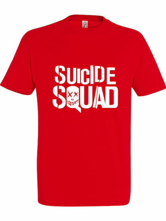 Tricou Unisex Suicide Squad Roșu