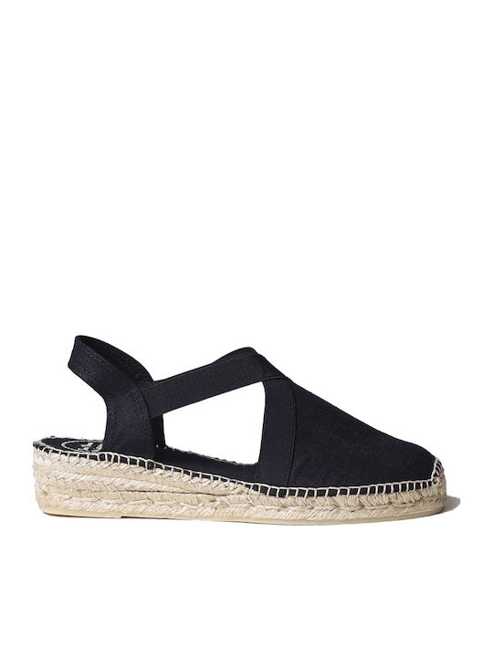 Women's Fabric Platform Shoes Black
