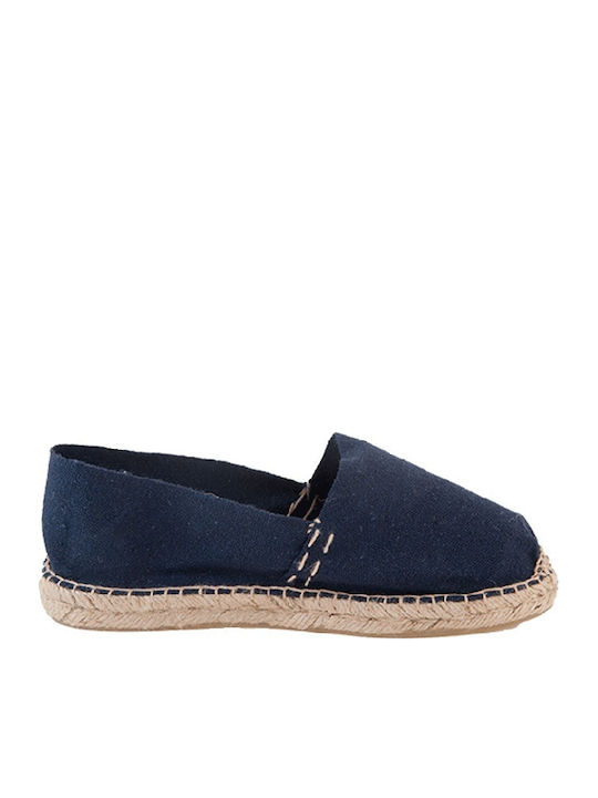 Women's Fabric Espadrilles Navy Blue