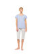 Pink Label Summer Women's Pyjama Set Pastel