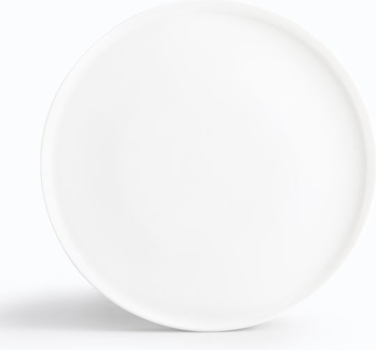 Ionia Teller Untiefe aus Porzellan Weiß 24cm