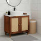vidaXL Countertop with Sink L62xW33xH58cm Brown