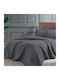 Tac Set Coverlet Semi-double from Polyester Anthracite 180x250cm 2pcs