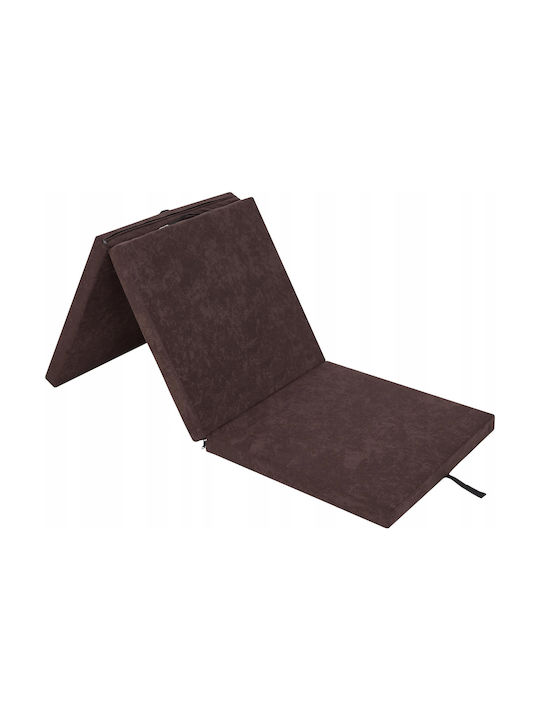 Garden Chair Cushion with Backrest Dark Brown