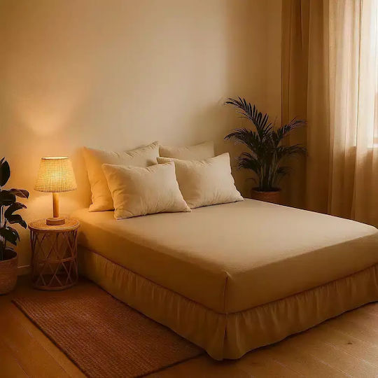 Billerbeck King Size 180x200cm cu Elastic Cappuccino Billerbeck King Size 180x200cm cu Elastic Cappuccino