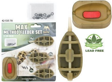 Max Method Feeder Комплект Behr 3 Кошници За Фидер + Уред За Компресиране На Стимуланти