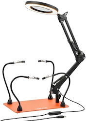 Vevor Magnetic Helping Hands Soldering Station 3x Led Magnifying Lamp 4 Arms Vevor Magnetic Helping Hands Soldering Station 3x Led Magnifying Lamp 4 Arms