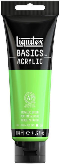 Liquitex Basics 118ml Acrylic 346 Metallic Green