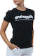 T-shirt Unstoppable Μαύρο Λευκό 23079 H&s