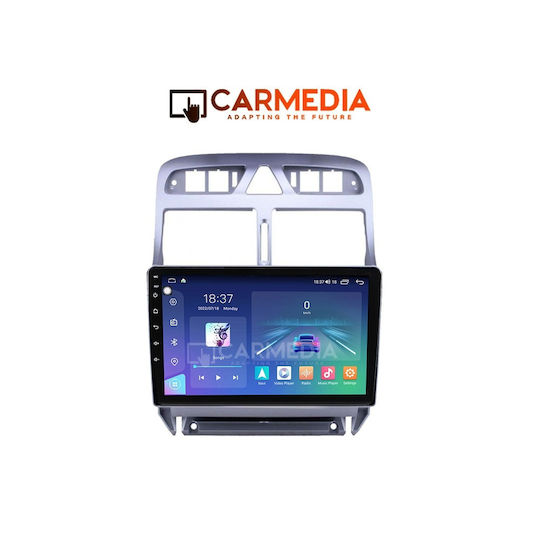 Carmedia Ηχοσύστημα Αυτοκινήτου για Peugeot 307 2001-2008 (Bluetooth/USB/WiFi/GPS/Apple-Carplay/Android-Auto) με Οθόνη Αφής 9"