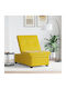 Armchair Bed Yellow 67x82x191cm