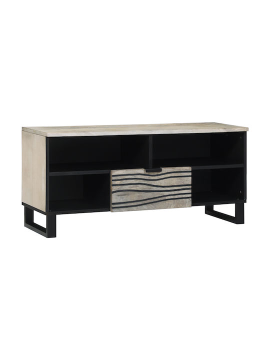 Kleiderschrank Büro Λευκό Και Μαύρο 100x33.5x46cm