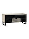 Kleiderschrank Büro Λευκό Και Μαύρο 100x33.5x46cm
