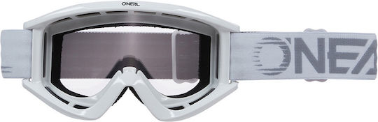 Motocross Goggles Motocross O'neal B-zero V.22 White