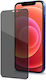 Welement Full Glue Privacy Full Face Tempered Glass Μαύρο (iPhone 12 / 12 Pro)