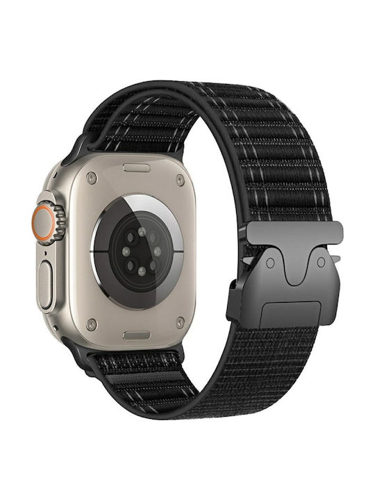 Beline Λουράκι Υφασμάτινο Μαύρο (Apple Watch 38/40/41/42mm)