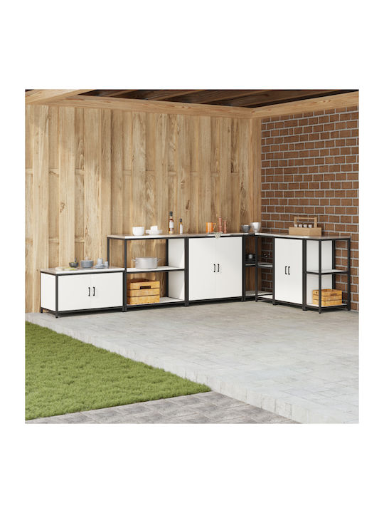 vidaXL Boden-Küchenschrank Weiß 90x50x92cm