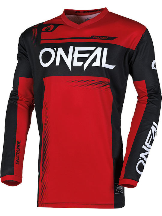 Motocross Reittrikot O`neal Element Racewear Schwarz Rot V.25
