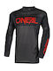 Motocross Riding Jersey O`neal Element Racewear Black Gray Red V.25