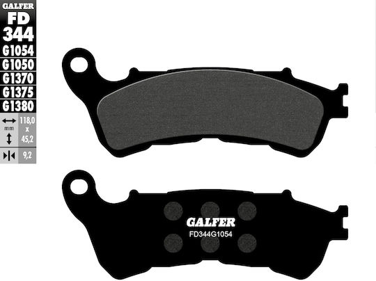 Motorcycle Brake Pads Front Galfer Semi Metal Fd344g1054