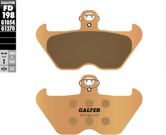Motorcycle Brake Pads Front Galfer Sintered Compound Fd198g1370