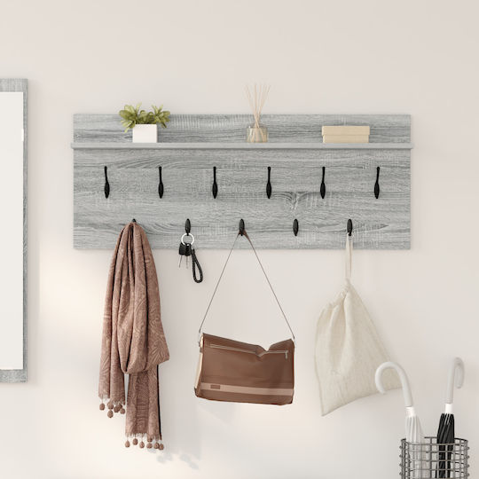 vidaXL Стенна окачалка 100x12x40см 1бр