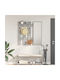 vidaXL Wooden Wall Hanger Gray 100x10cm 1pc
