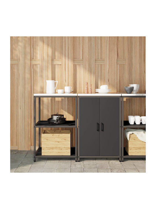 Bodenstehender Schrank Black 120x50x92cm