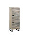 Mobilier de Intrare cu Dulap White and Black 40x33.5x110cm